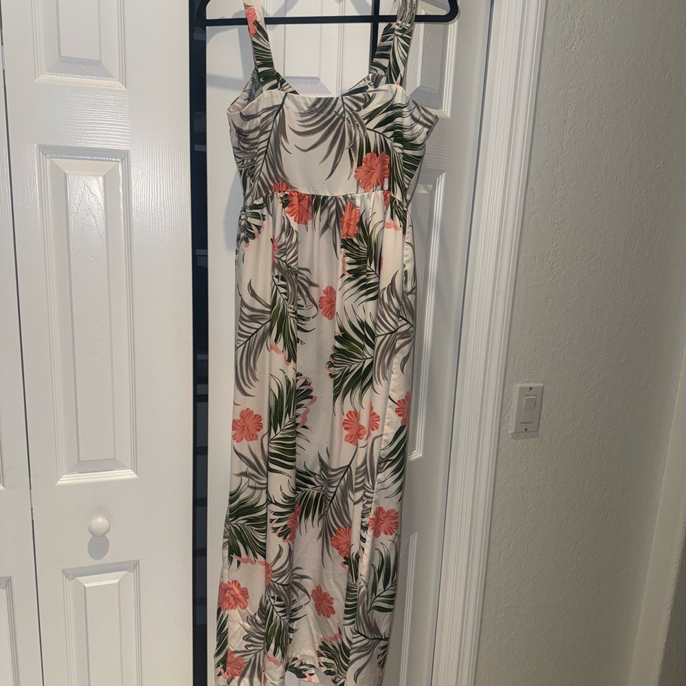 Tropical Floral Maxi Dress